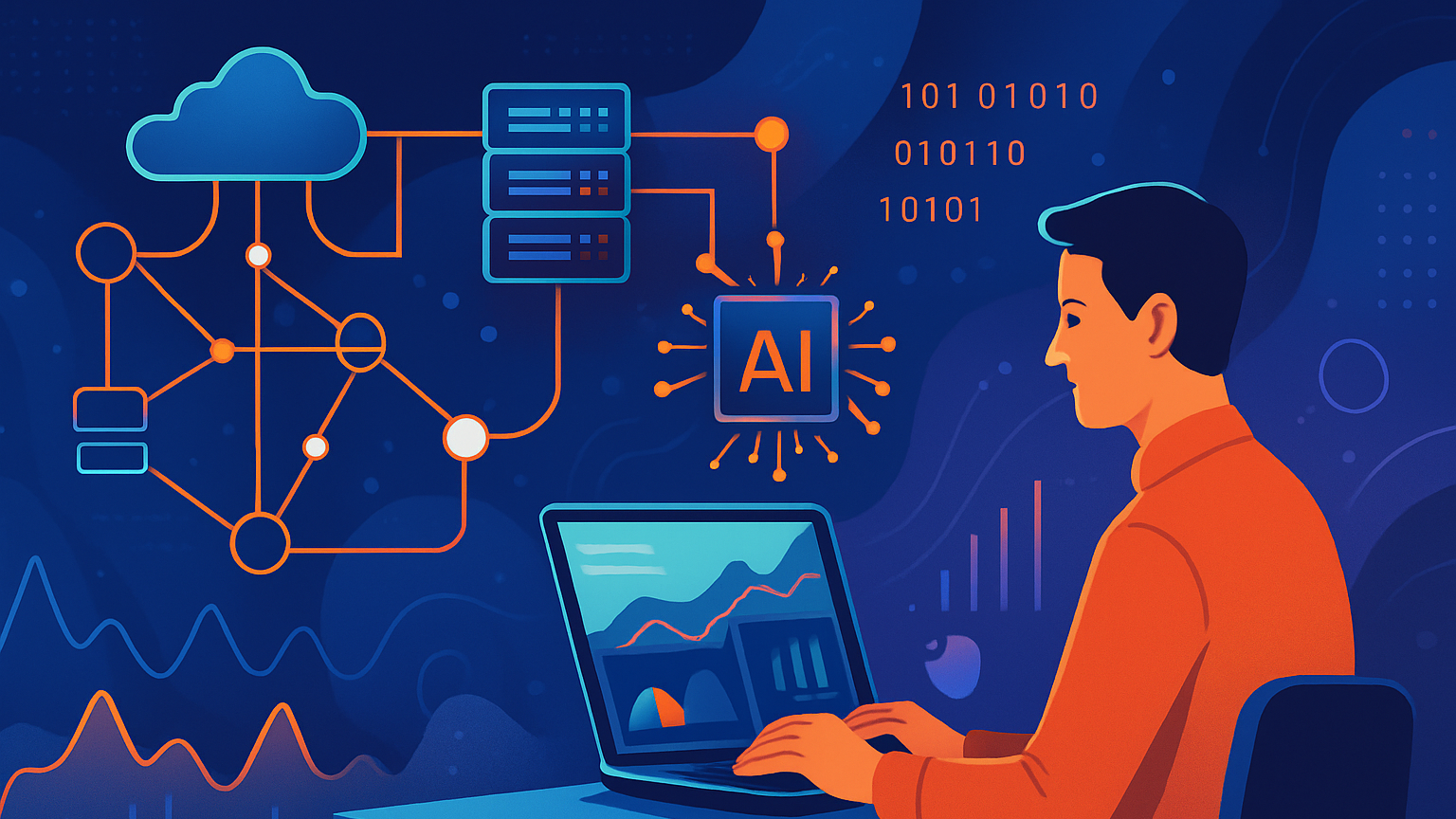 There are several AI techniques particularly relevant to network analytics