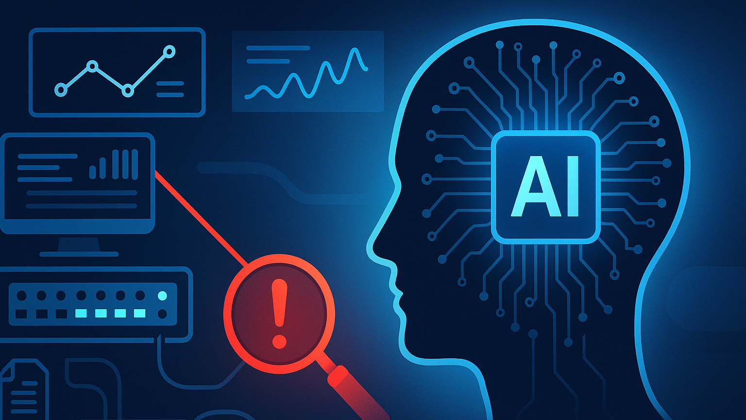 AI models can correlate symptoms across telemetry sources (logs, SNMP, NetFlow, packet captures, application metrics) to identify likely root causes