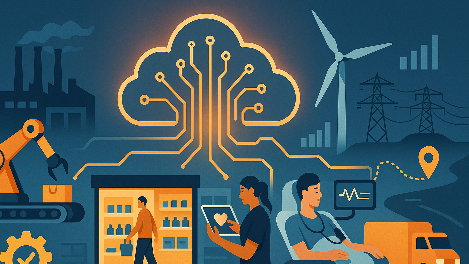 Different sectors have unique demands, but the type of value you can extract is similar: faster decisions, lower costs, and new services