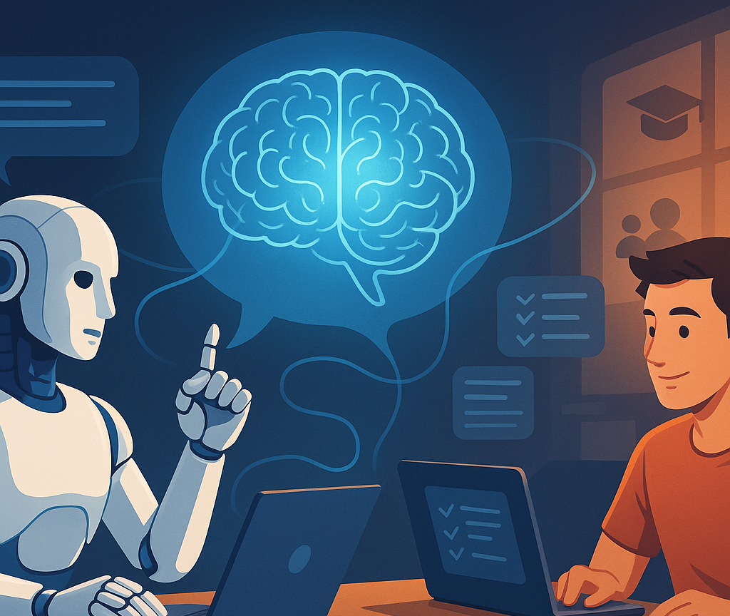 Large language models (LLMs) act as scalable tutors and assistants that answer questions, summarize procedures, generate practice scenarios, and even coach learners through simulations