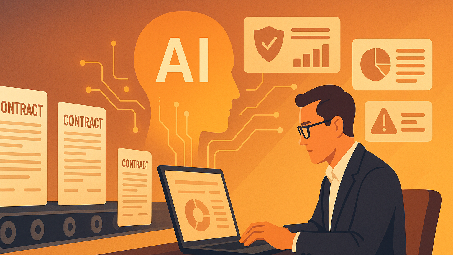 AI-powered analytics tools classify clauses, extract key metadata, and score risk profiles across a portfolio of contracts