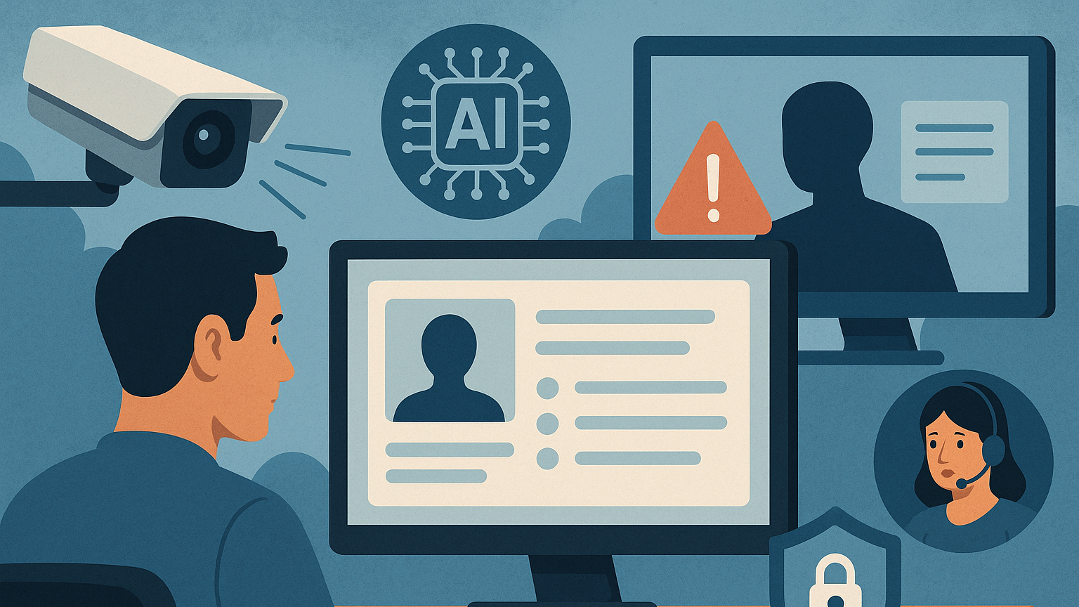If you use live or automated proctoring, describe what will be recorded (screen, webcam, audio), for how long, and why