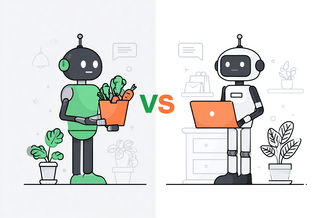 Human vs AI customer service balance