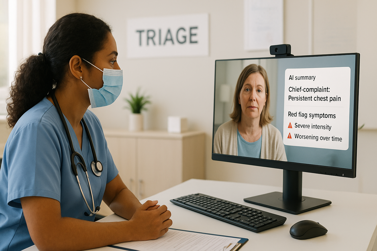 AI triage and emergency care support system