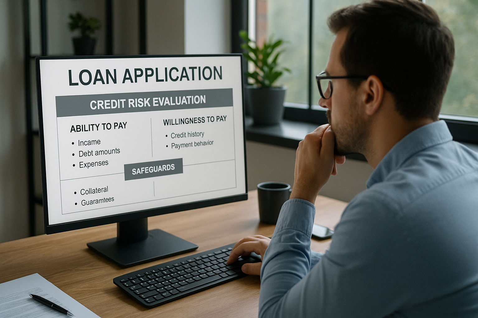 Loan application and AI credit risk assessment